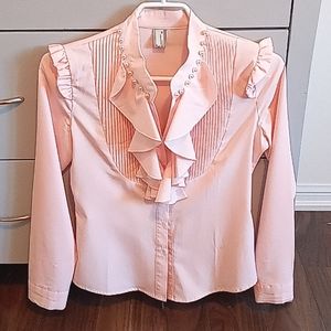 Pretty Pearl L Sleeve Blouse